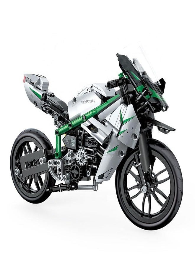 Onecado Technical Building Blocks Varaities Toy for Build and Display, Kid's Room Building Set for Boys and Girls Ages 10 and Up, Scale Model Kit for Kids and Adult(Sport Bike Bricks), Multicolor - Image 1